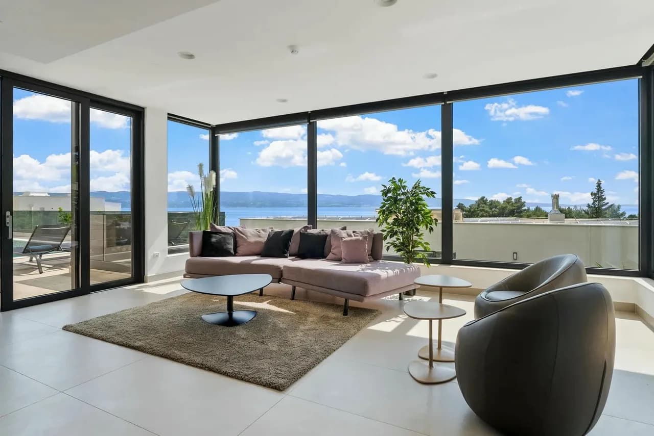 Vues panoramiques depuis la villa avec piscine chauffée, photo 2