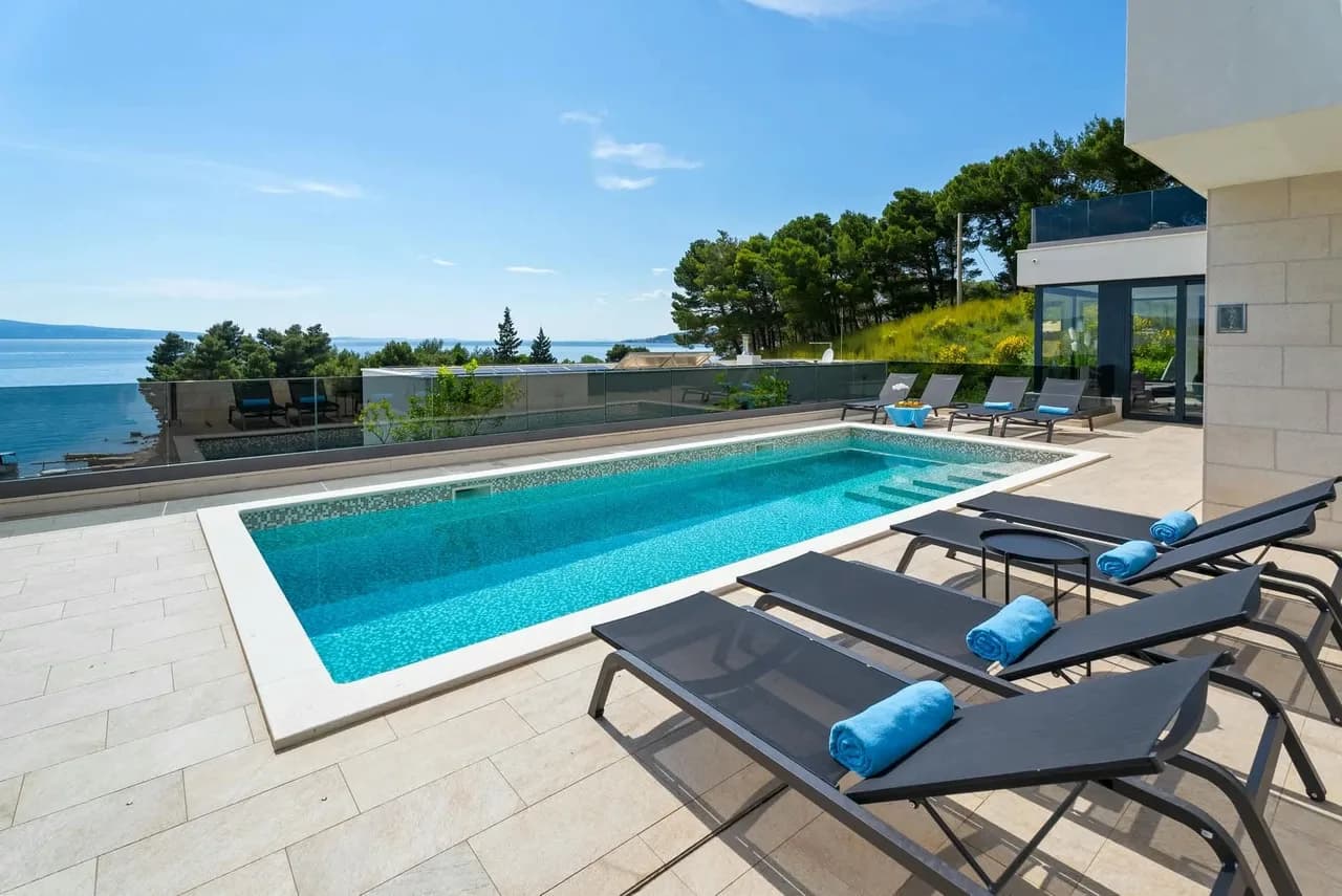 Vues panoramiques depuis la villa avec piscine chauffée, photo 5