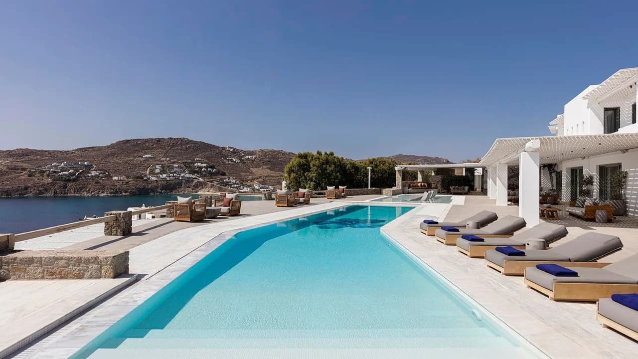 Charmante Mykonos Villa mit Infinity-Pool