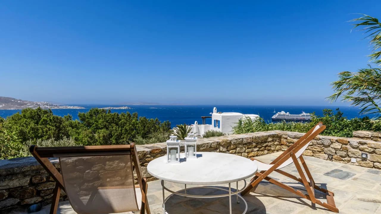 Villa im kykladischen Design mit Sonnenuntergangsblick, Foto 5