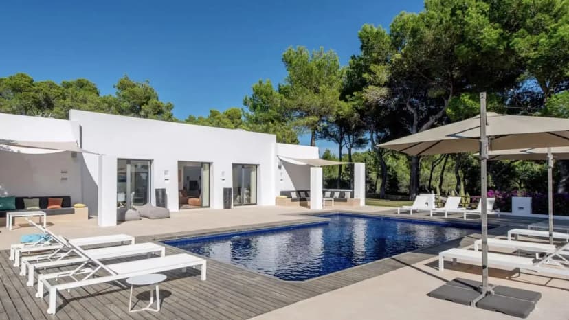 Sleek Villa Overlooking Ibiza Town