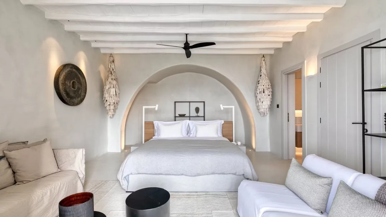 Kuratiertes Luxushaus mit Blick auf den Mykonos Sonnenuntergang, Foto 3
