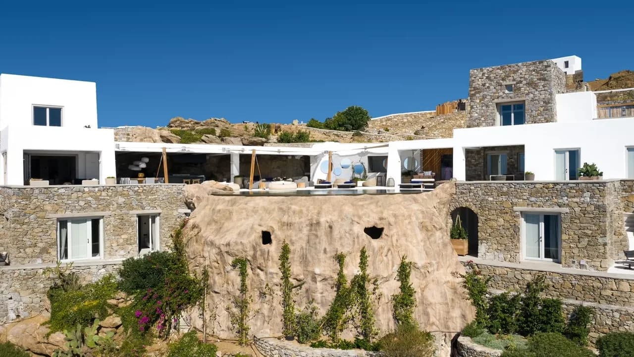 Kuratiertes Luxushaus mit Blick auf den Mykonos Sonnenuntergang, Foto 5