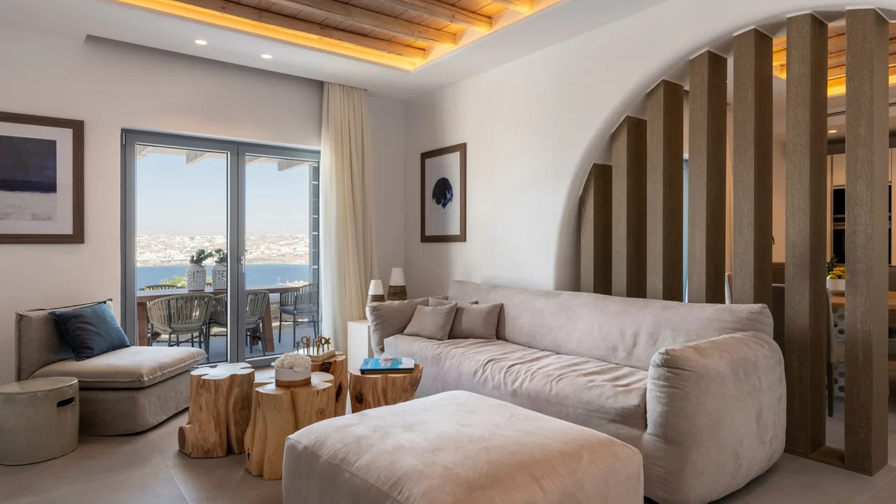 Elegantes Anwesen über Mykonos Stadt, Foto 2