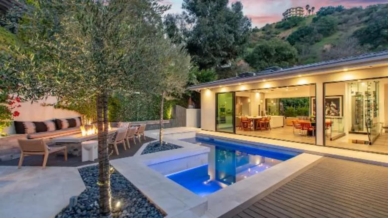 Retiro de lujo en Hollywood Hills