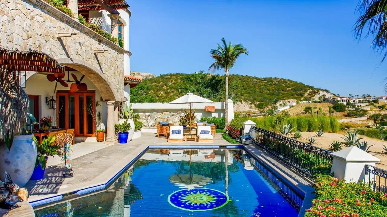 Grand Palmilla Terrasse mit Blick auf das Meer
