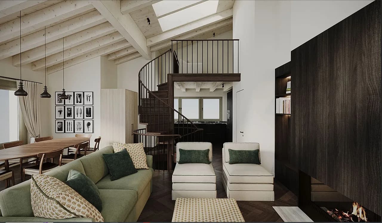 Neues modernes Design-Stadthaus in Zermatt, Foto 5