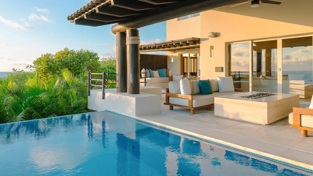 Villa Spacieuse avec Vue sur l'Océan et les Palmiers