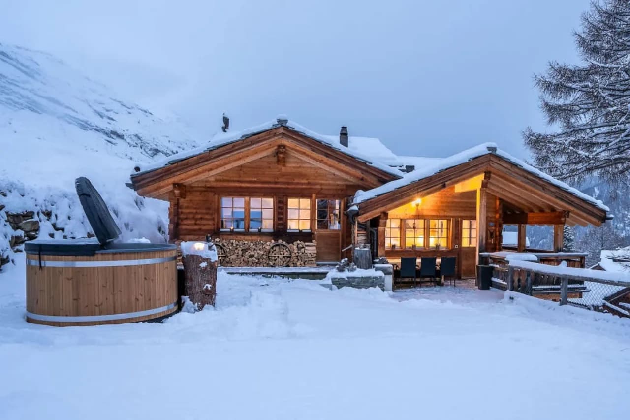 Chalet de Lujo Con Chimenea y Vistas