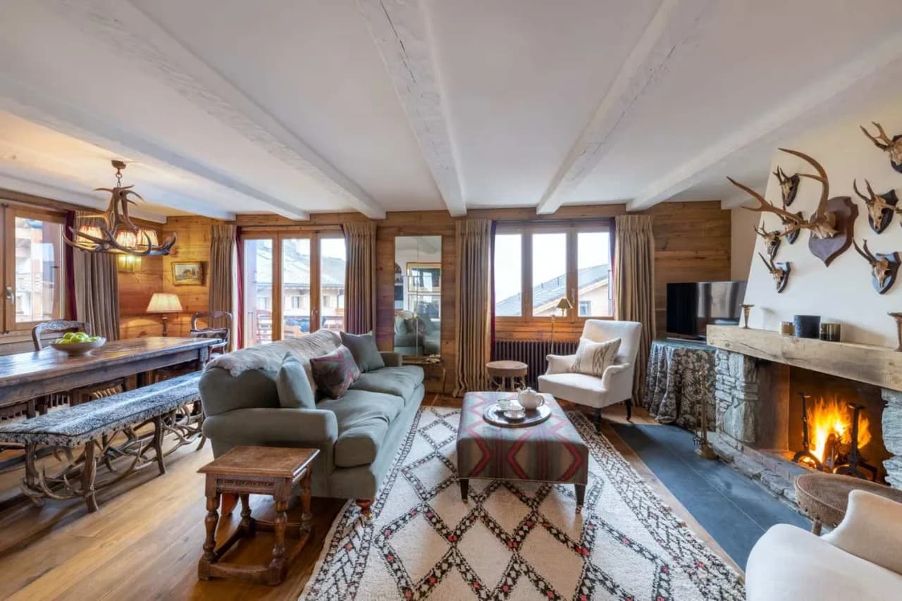 Verbier-Haus mit Balkon und Bergblick, Foto 2