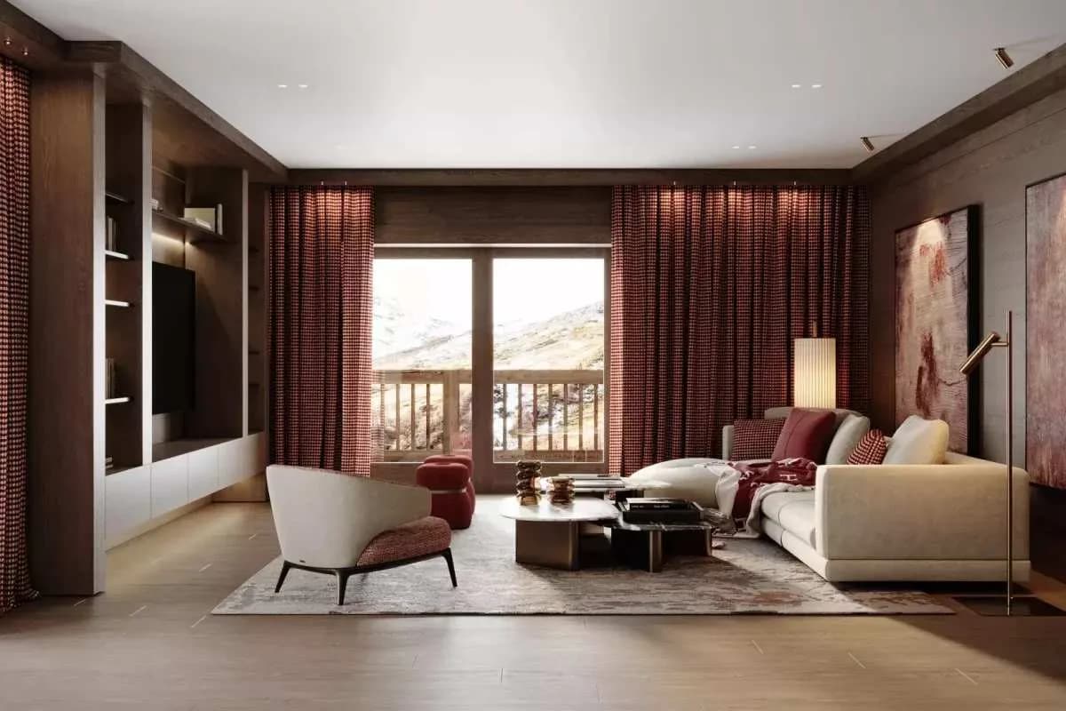 Zeitgenössisches Ski-Apartment mit malerischem Blick, Foto 5
