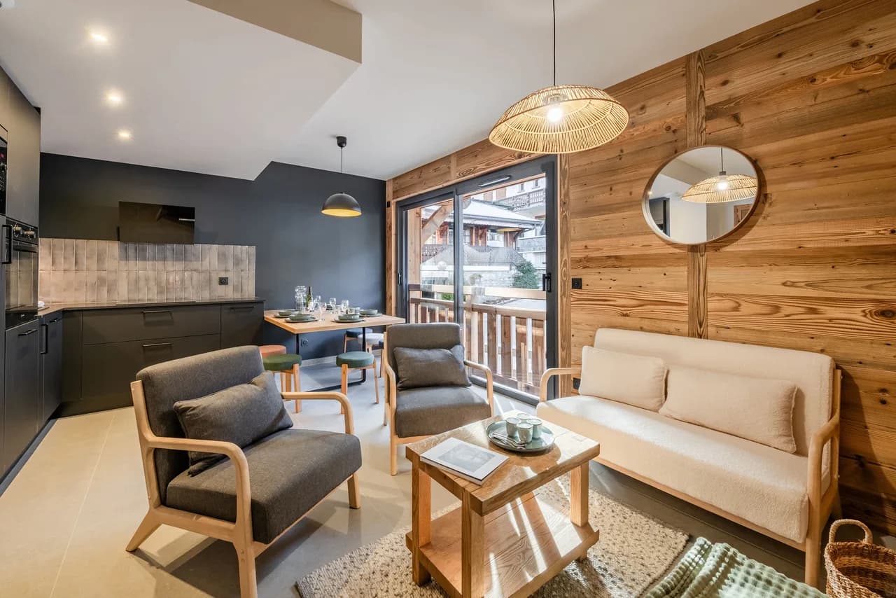 Acogedor Apartamento de Montaña con Vistas al Balcón