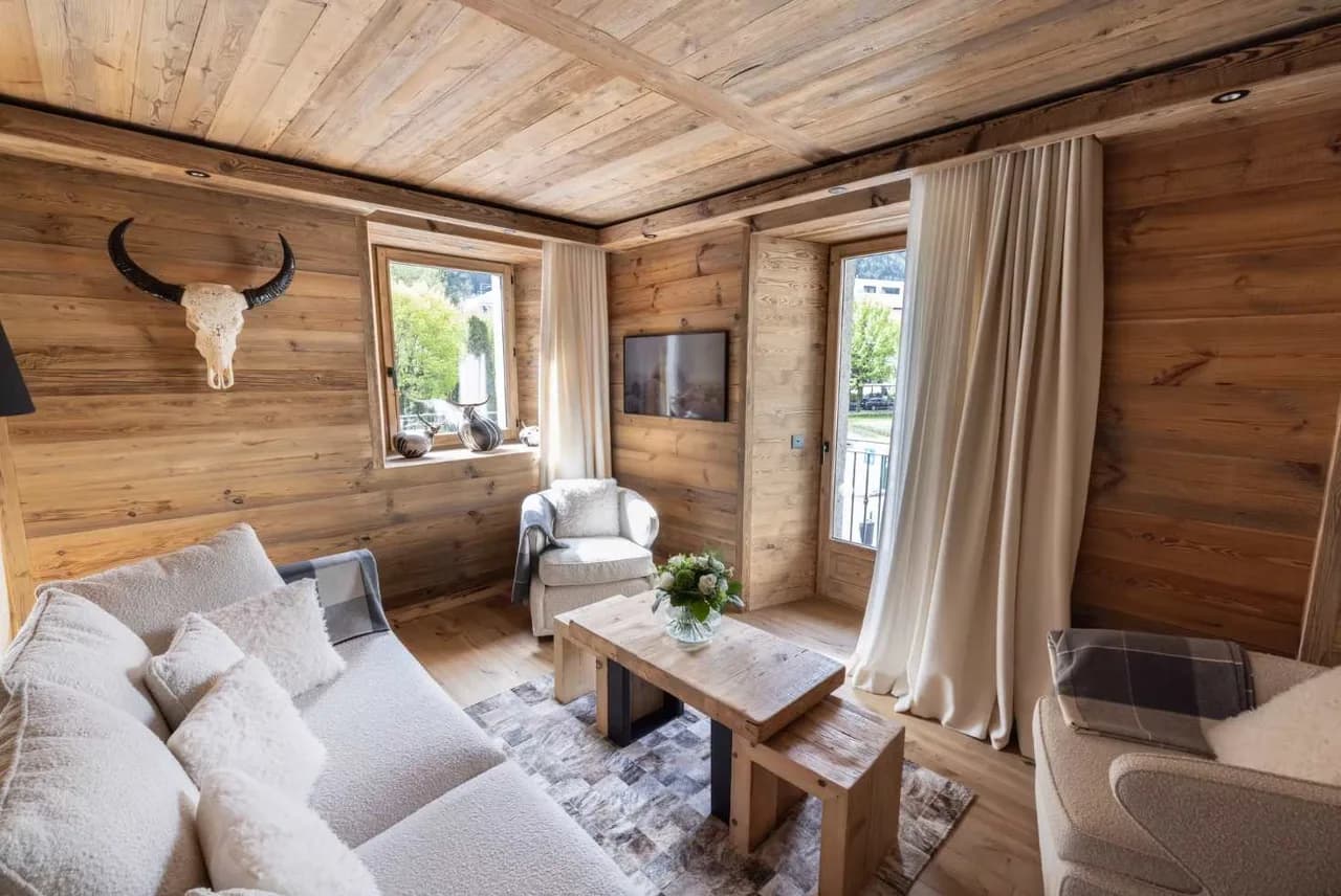 Modernes Alpenapartment mit Mont-Blanc-Blick