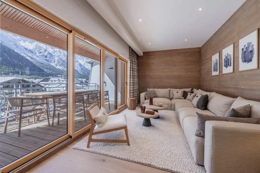 Elegant Modern Penthouse in Alpine Town