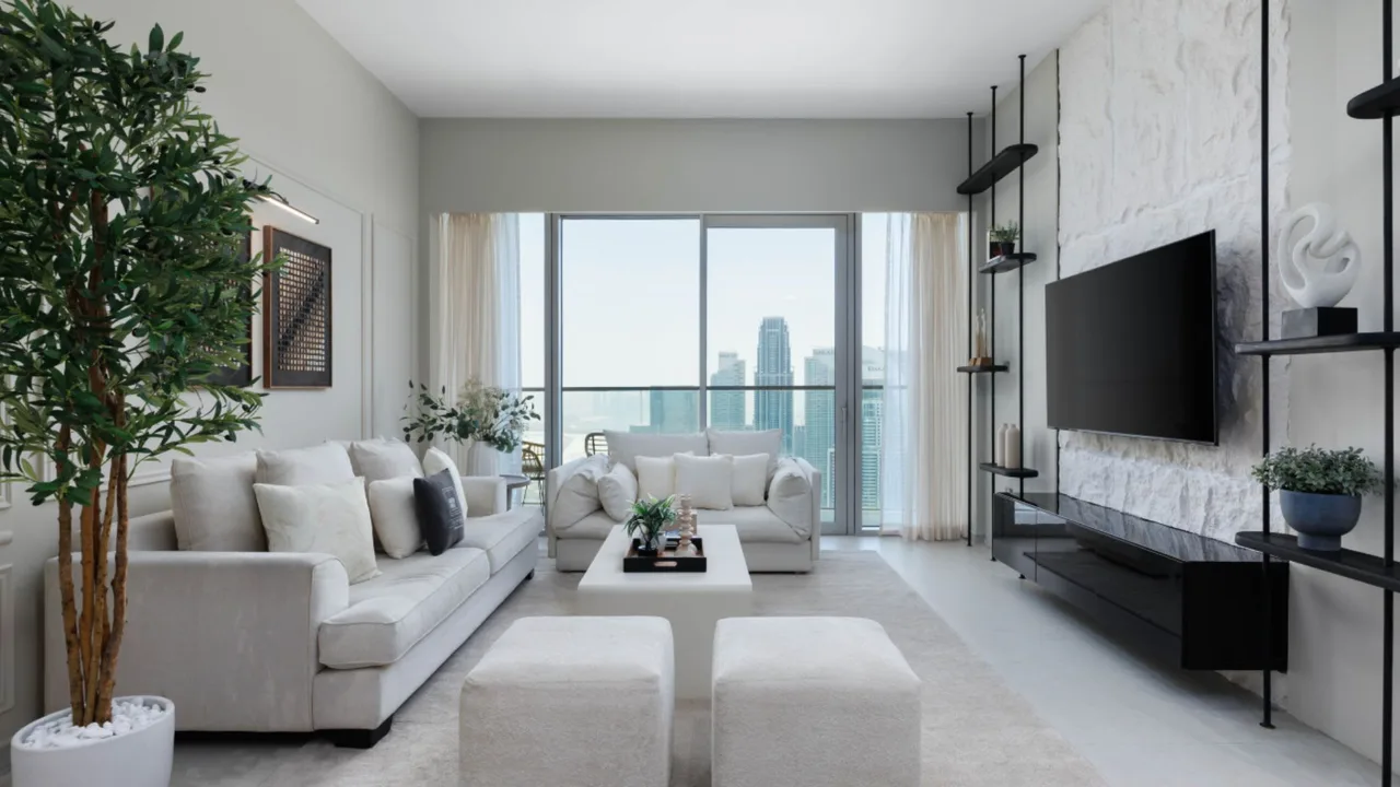 Appartement Sophistiqué en Ville avec Vue sur le Burj, photo 5