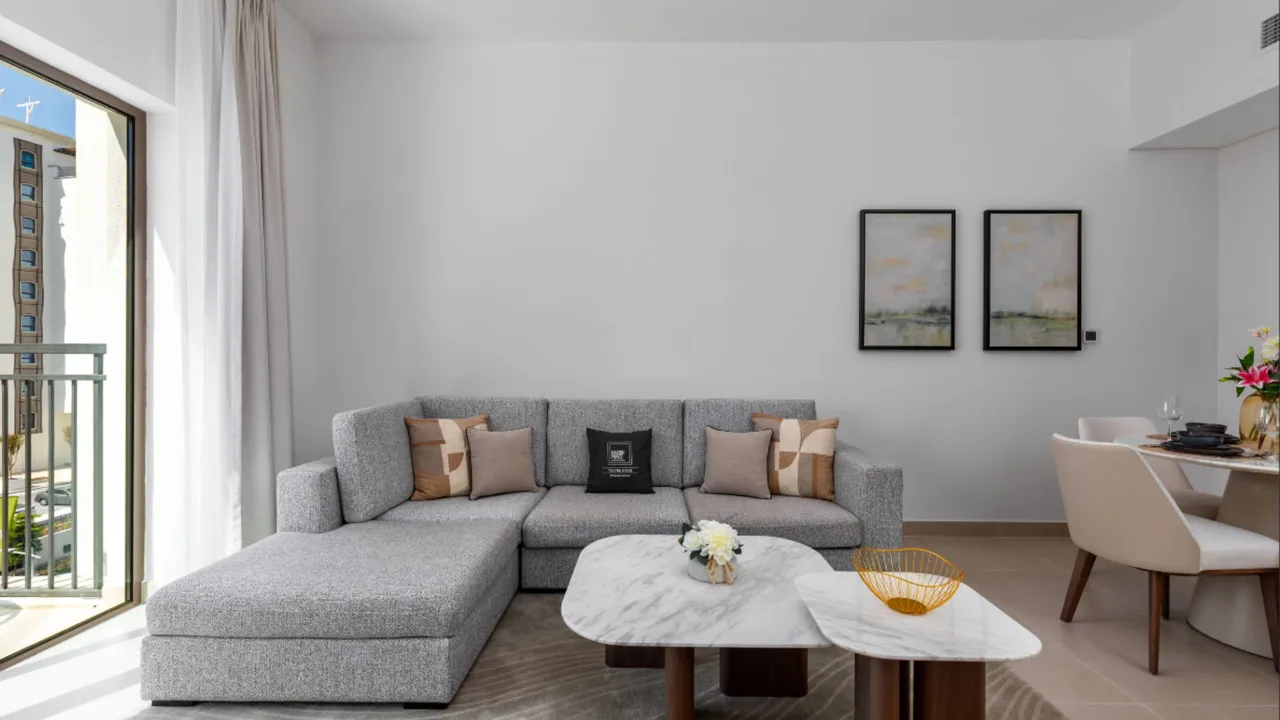 Helle Yas Island Kanalblick Wohnung, Foto 5