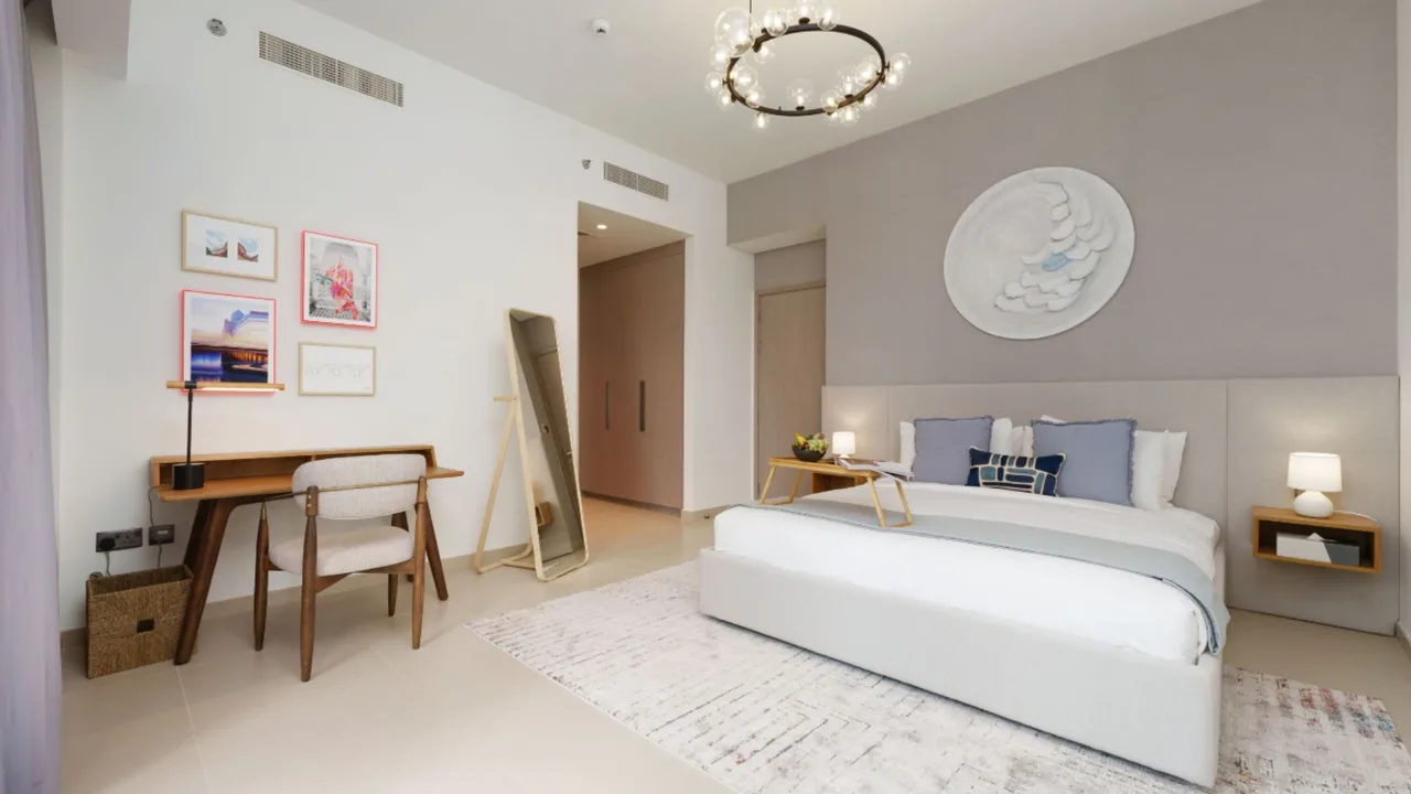 Elegantes Apartment Mit Blick Auf Den Burj Khalifa, Foto 2