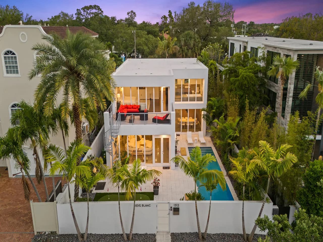 Villa Moderne du Milieu du Siècle à Fort Lauderdale
