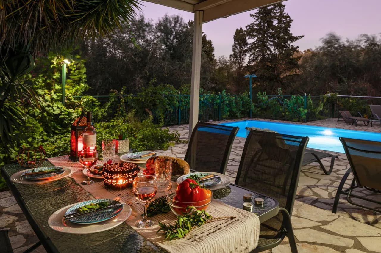 Private Garden Villa in Loggos, Paxos, Greece, Foto 2