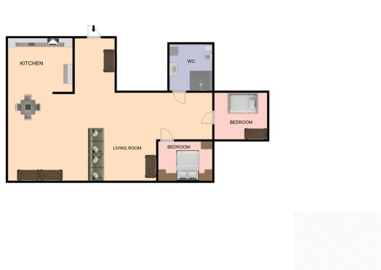 Balcony Two Bedroom Apartment in Porto Recanati, Foto 3