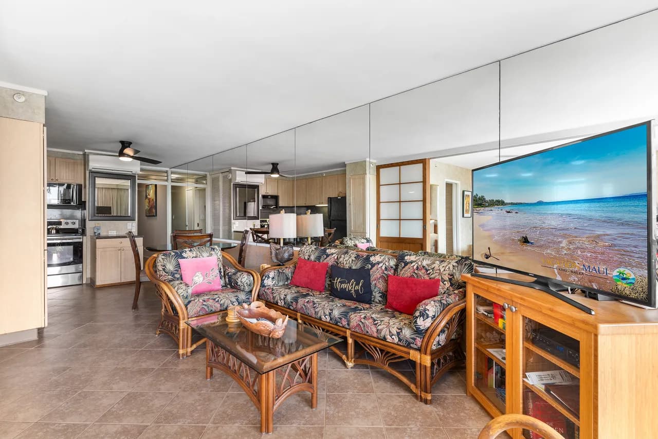 Mana Kai 314 - Experience Stunning Coastal Views on Keawakapu Beach, Split AC photo 3