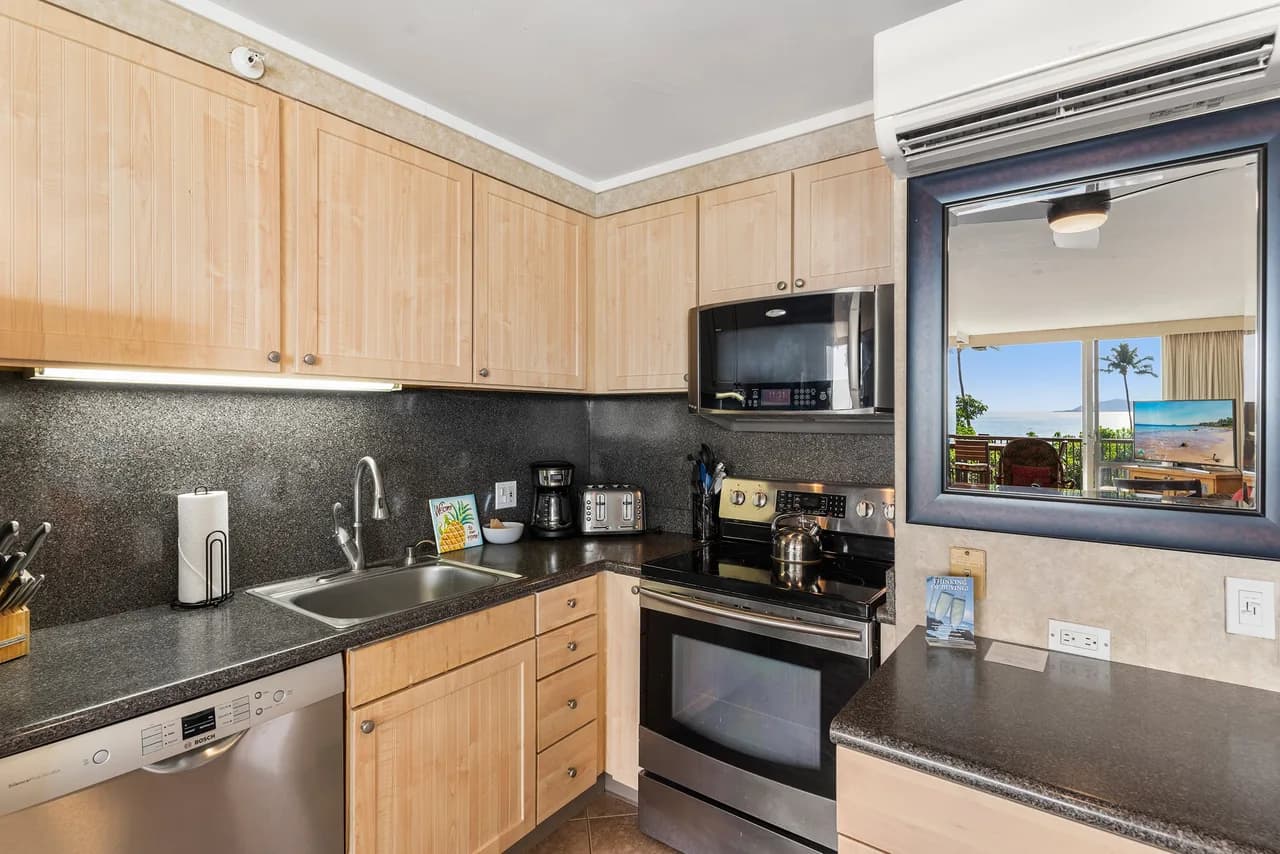 Mana Kai 314 - Experience Stunning Coastal Views on Keawakapu Beach, Split AC photo 4