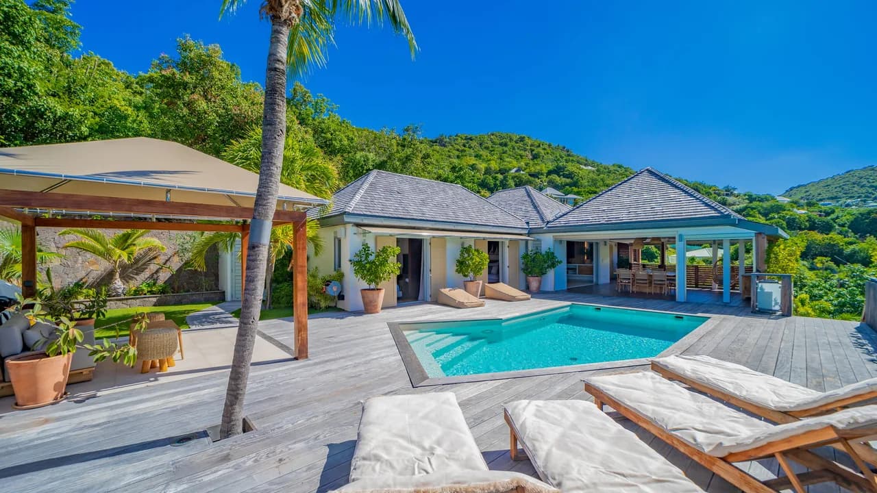St. Jean Hilltop Three-Bedroom Villa with Pool photo 5