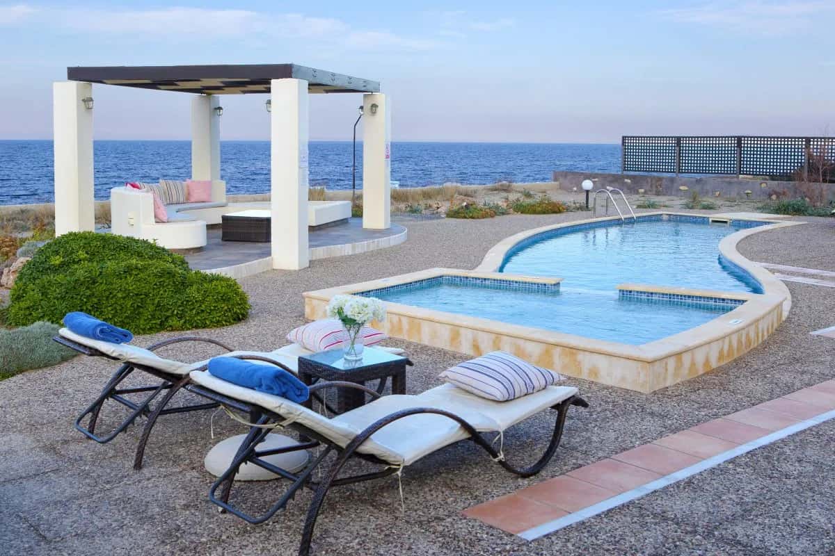 STUNNING BEACHFRONT VILLA WITH PRIVATE POOL AND SEA VIEWS