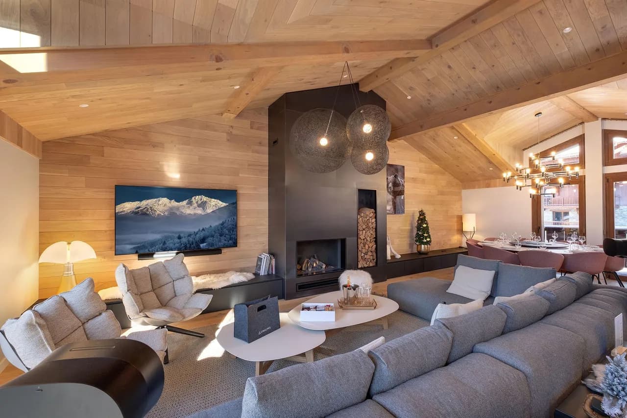 Chalet Moderno Cerca del Soleado Resort de Courchevel
