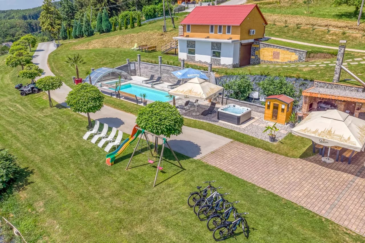 Poolside Villa in Trebnje Slovenia