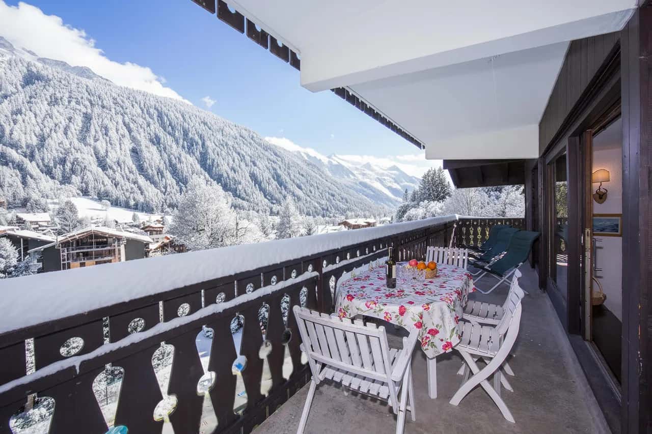 Androsace 31 - Zu Fuß zu den Skiliften + Pool & Mont-Blanc-Blick in Argentière