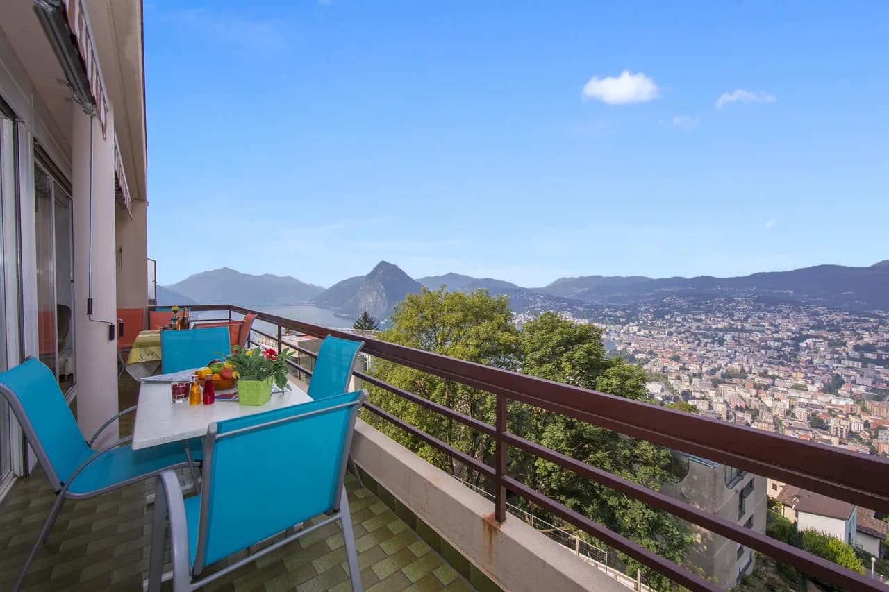 Aldesago Panoramica with shared Pool and Lugano View