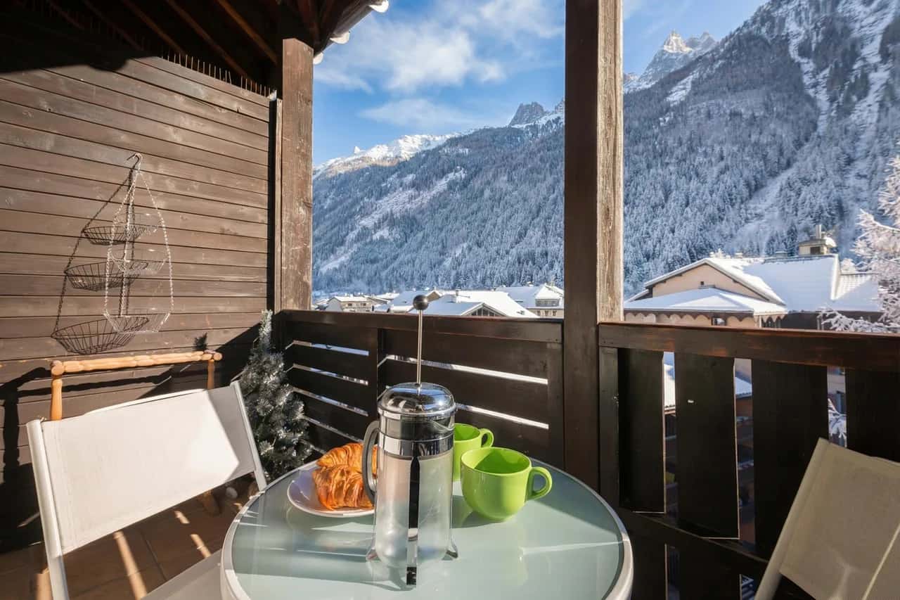 Cham Sud Grepon Paradis611 Estudio con Vista al Mont Blanc, a pasos del Centro