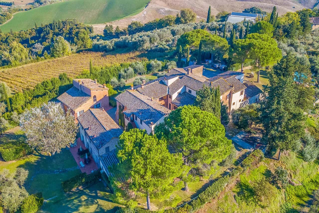 Sitio Olivo Chianti con Piscina Compartida