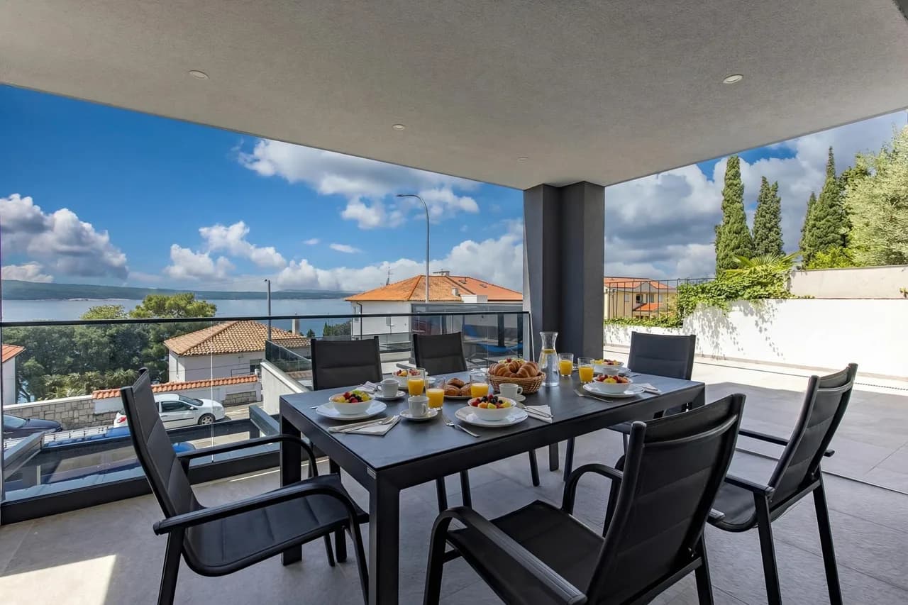 Sea View Apartment in Crikvenica, Primorje-Gorski Kotar, Croatia