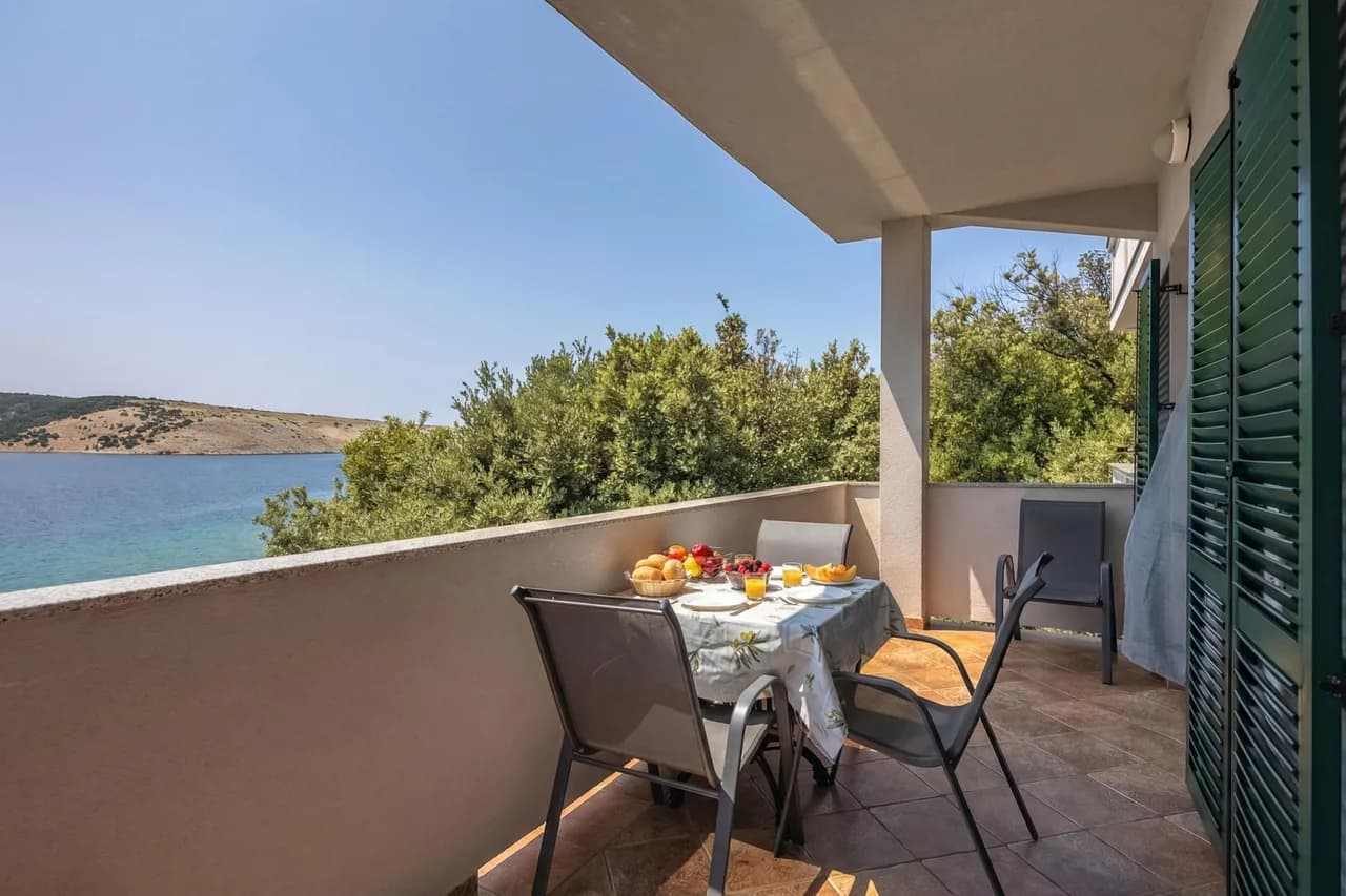 Sea View Balcony Apartment in Lopar, Rab, Croatia