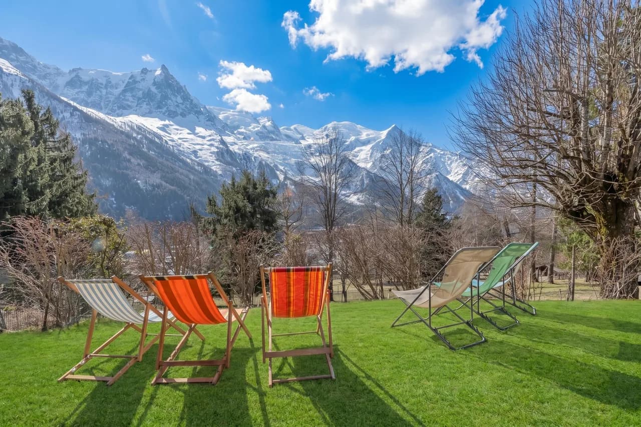 Chalet Les Airelles Mont-Blanc Blick