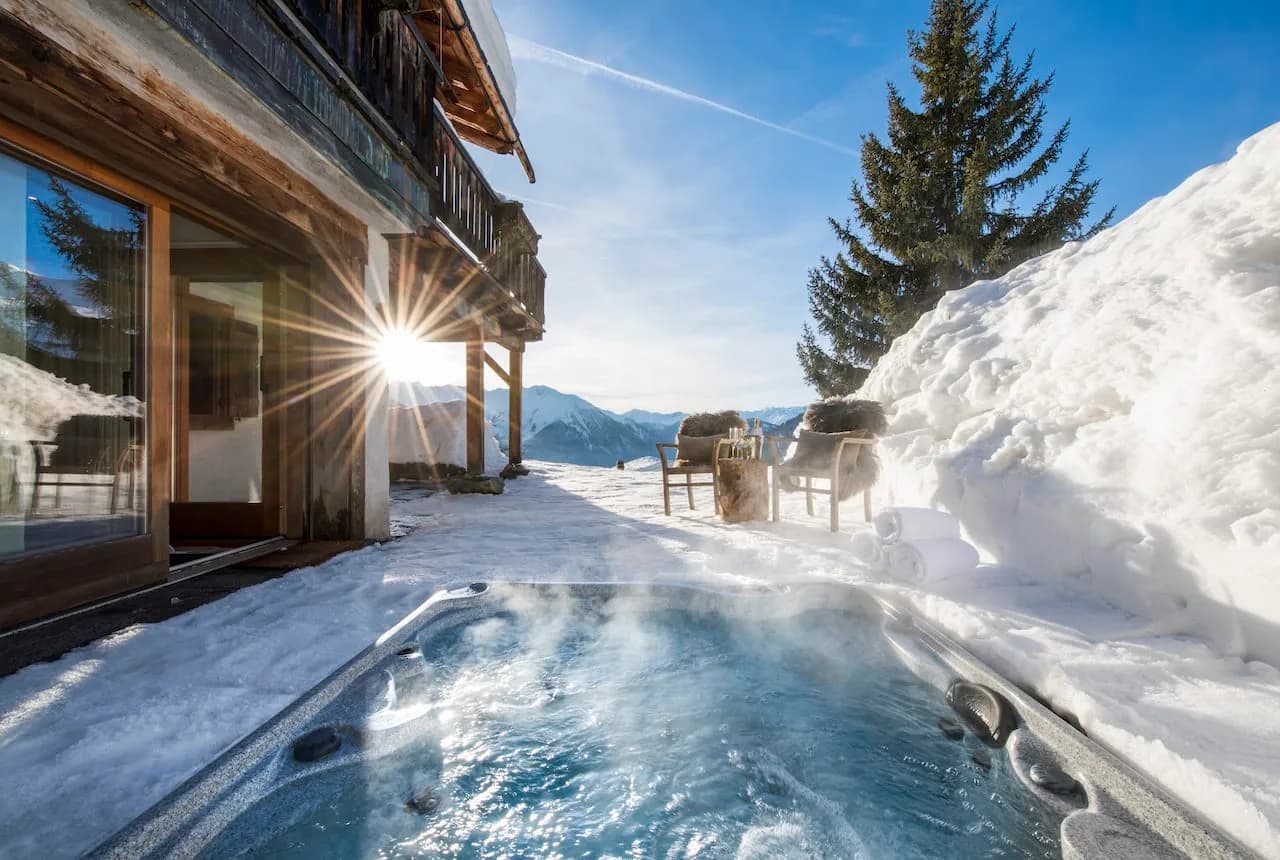 Chalet de Luxe avec Bain à Remous et Vues