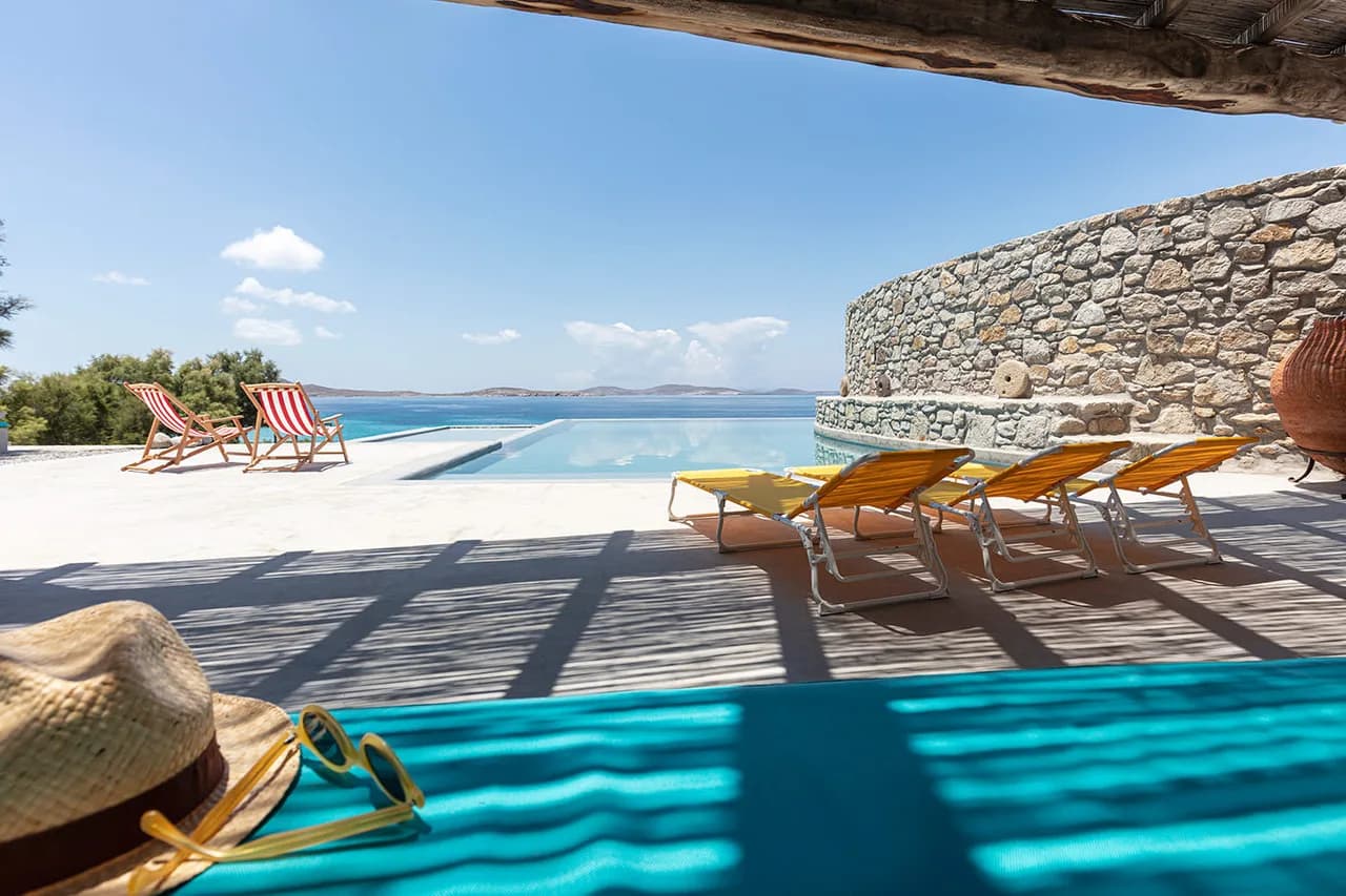 Seafront Villa with Private Beach Access