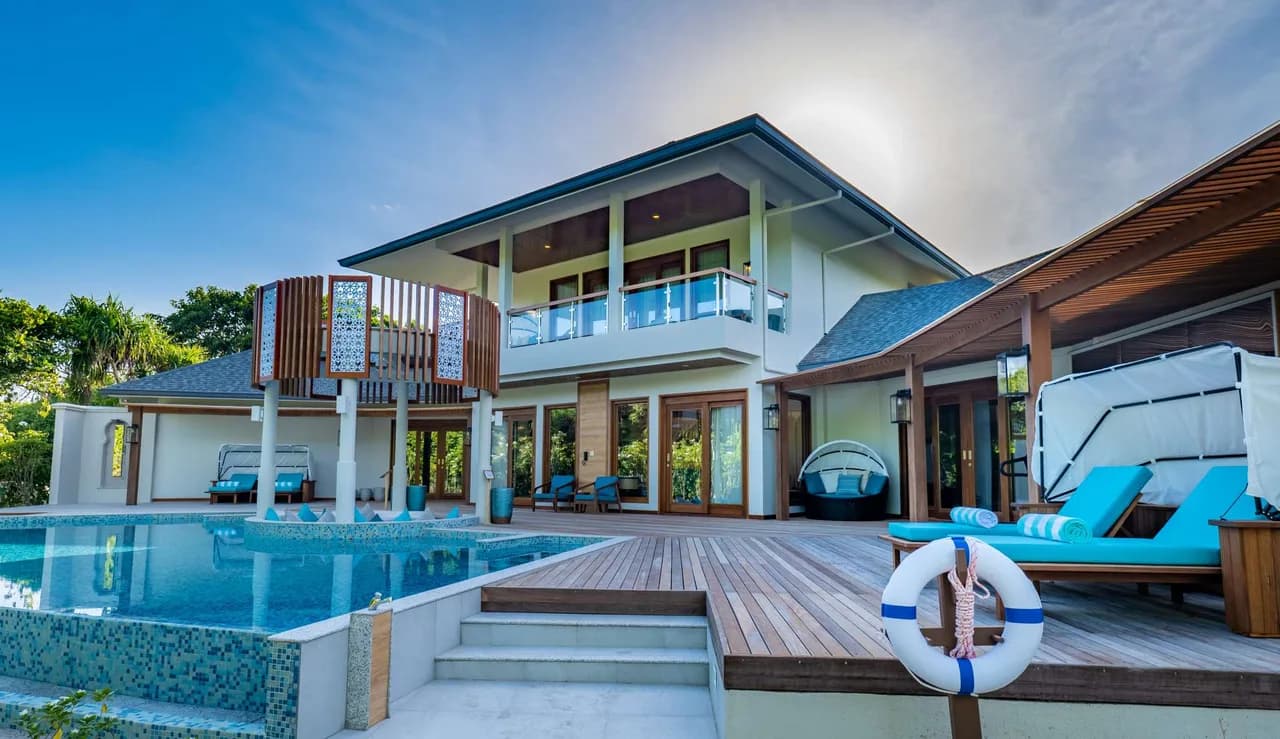Luxurious Residence at a Private Beach