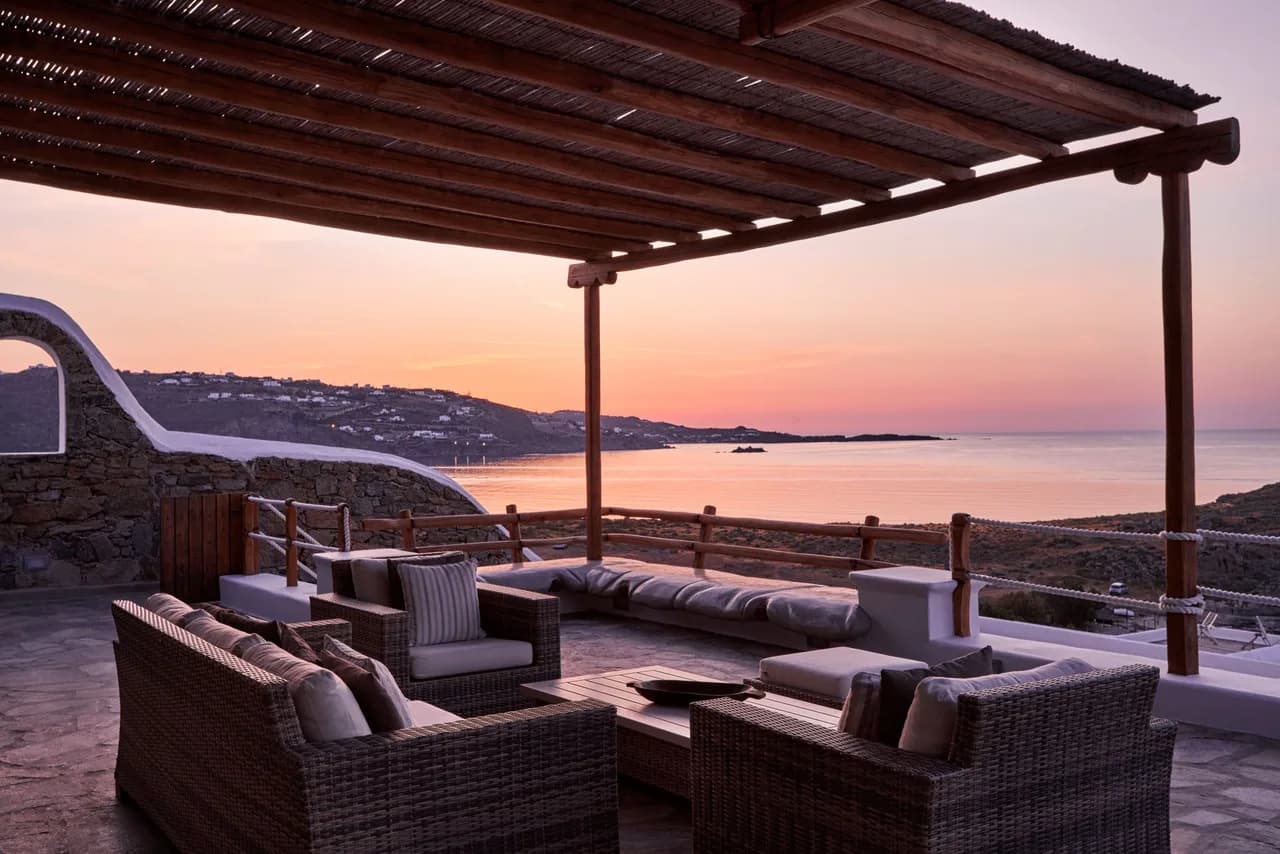 Cycladic style stunning villa complex