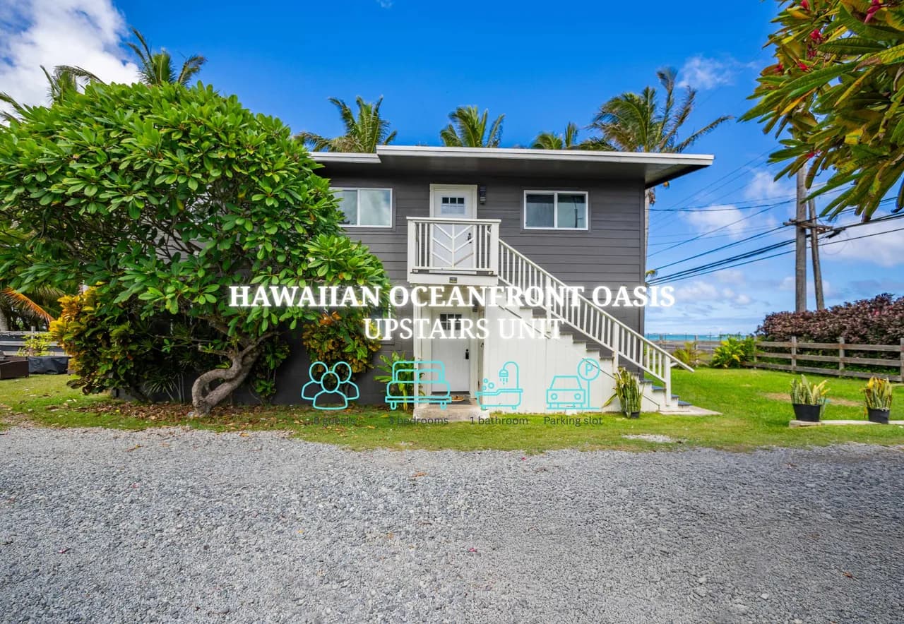 Oceanfront Three Bedroom Oasis in Oahu