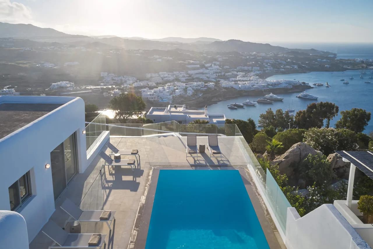 Ruhiger Mykonos-Rückzugsort mit Erstaunlichem Blick