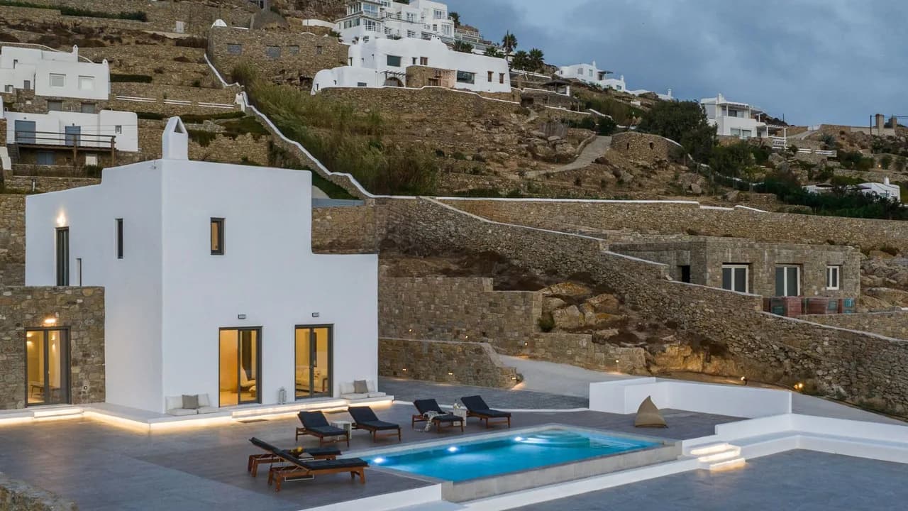 Villa Exclusive Surplombant la Ville de Mykonos