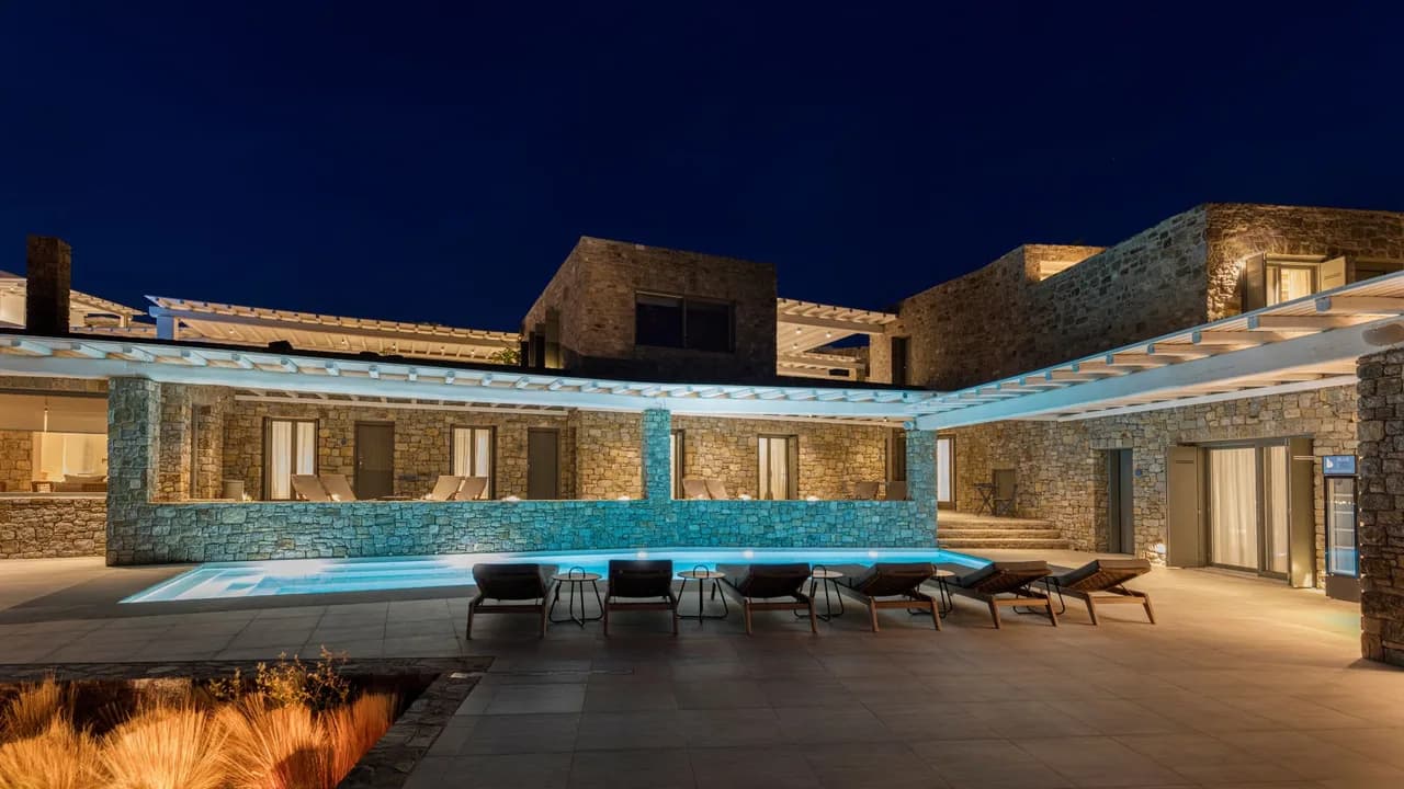 Mykonos Hideaway mit privatem Fitnessraum