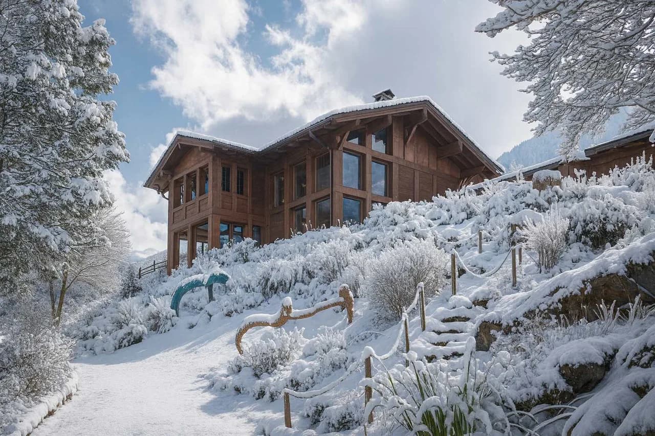 Chalet Spacieux Avec Vues et Bain à Remous