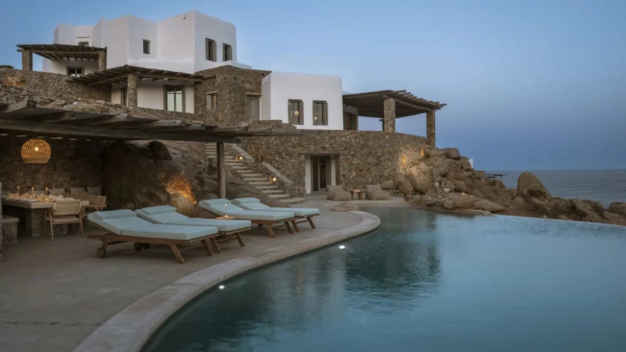 Minimalistischer Luxus an der Küste von Mykonos
