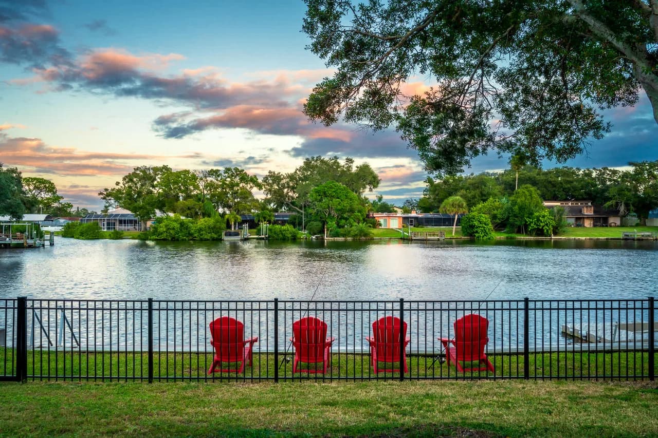 Waterfront Villa with Heated Pool in Largo Florida