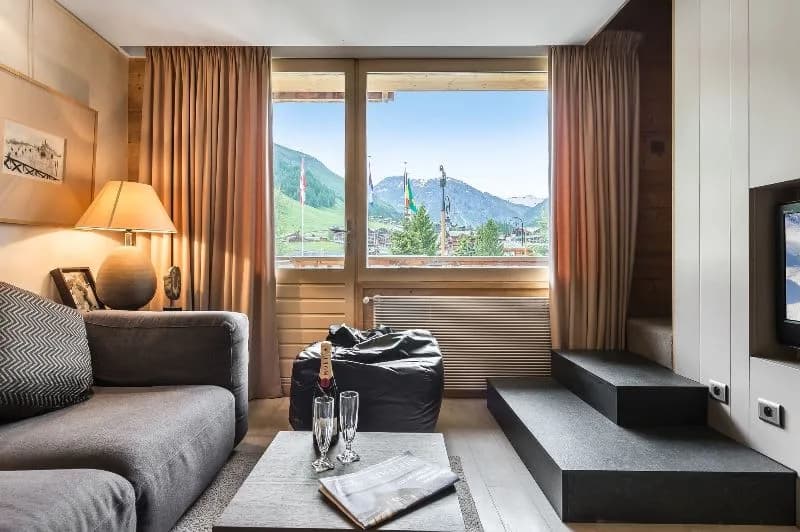 Apartment mit Bergblick und Ski-Zugang
