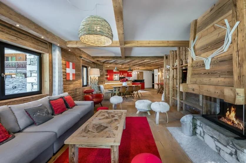 Savoyard Stil Apartment im Resort Zentrum